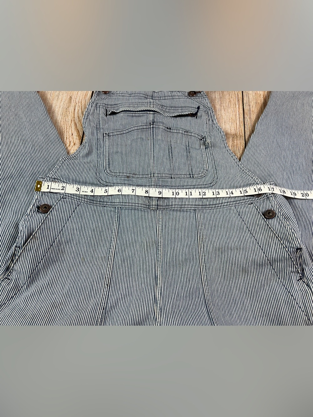 Women’s Duluth Trading Overalls Size Mx33 Rootstock Engineer Striped Gardening - Picture 7 of 13
